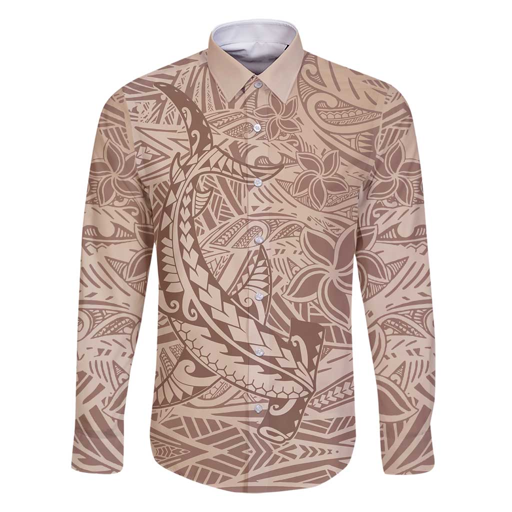 Pink Gradient Polynesia Family Matching Mermaid Dress and Hawaiian Shirt Hawaiian Tribal Hammerhead Shark Tattoo