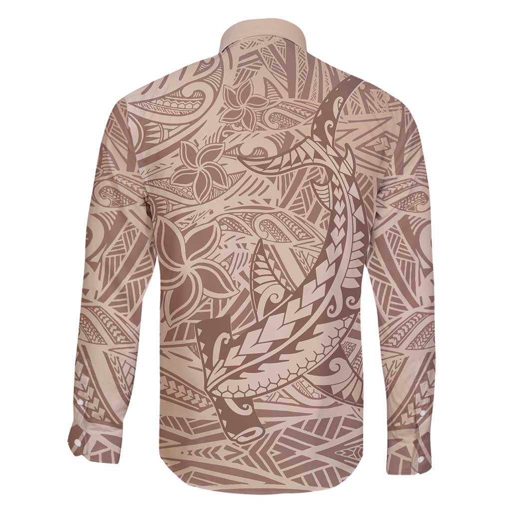 Pink Gradient Polynesia Family Matching Mermaid Dress and Hawaiian Shirt Hawaiian Tribal Hammerhead Shark Tattoo