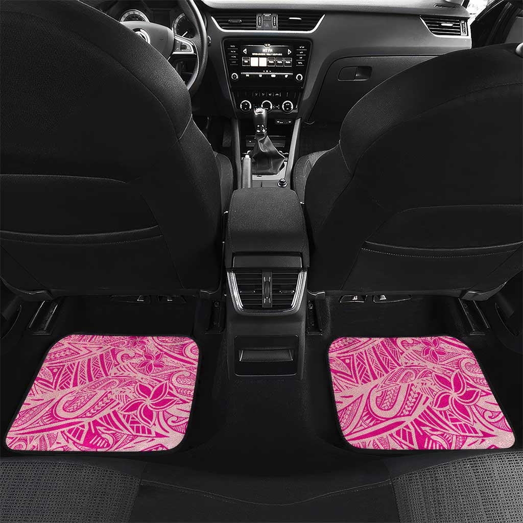 Beige Gradient Polynesia Car Mats Hawaiian Tribal Hammerhead Shark Tattoo