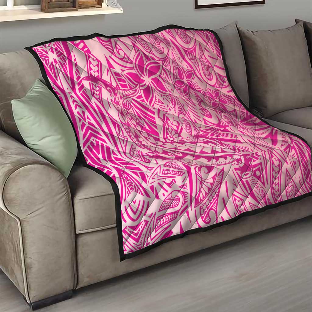 Beige Gradient Polynesia Quilt Hawaiian Tribal Hammerhead Shark Tattoo