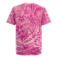 Beige Gradient Polynesia Rugby Jersey Hawaiian Tribal Hammerhead Shark Tattoo