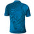 Blue Gradient Polynesia Polo Shirt Hawaiian Tribal Hammerhead Shark Tattoo