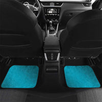 Dark Cyan Gradient Polynesia Car Mats Hawaiian Tribal Hammerhead Shark Tattoo