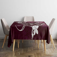 FSM Chuuk Tablecloth Turtle Tropical Flowers Polynesian - Pink