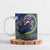 Personalized New Zealand Pukeko Christmas Ceramic Mug Meri Kirihimete Taniko Ponga Koru Blue - Polynesian Pride
