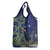 Personalized New Zealand Pukeko Christmas Grocery Bag Meri Kirihimete Taniko Ponga Koru Blue - Polynesian Pride