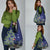 Personalized New Zealand Pukeko Christmas Grocery Bag Meri Kirihimete Taniko Ponga Koru Blue - Polynesian Pride
