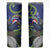Personalized New Zealand Pukeko Christmas Skinny Tumbler Meri Kirihimete Taniko Ponga Koru Blue - Polynesian Pride