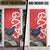Personalized New Zealand Pukeko Christmas Door Cover Meri Kirihimete Taniko Ponga Koru Red - Polynesian Pride