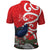 Personalized New Zealand Pukeko Christmas Polo Shirt Meri Kirihimete Taniko Ponga Koru Red - Polynesian Pride