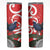 Personalized New Zealand Pukeko Christmas Skinny Tumbler Meri Kirihimete Taniko Ponga Koru Red - Polynesian Pride
