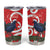 Personalized New Zealand Pukeko Christmas Tumbler Cup Meri Kirihimete Taniko Ponga Koru Red - Polynesian Pride