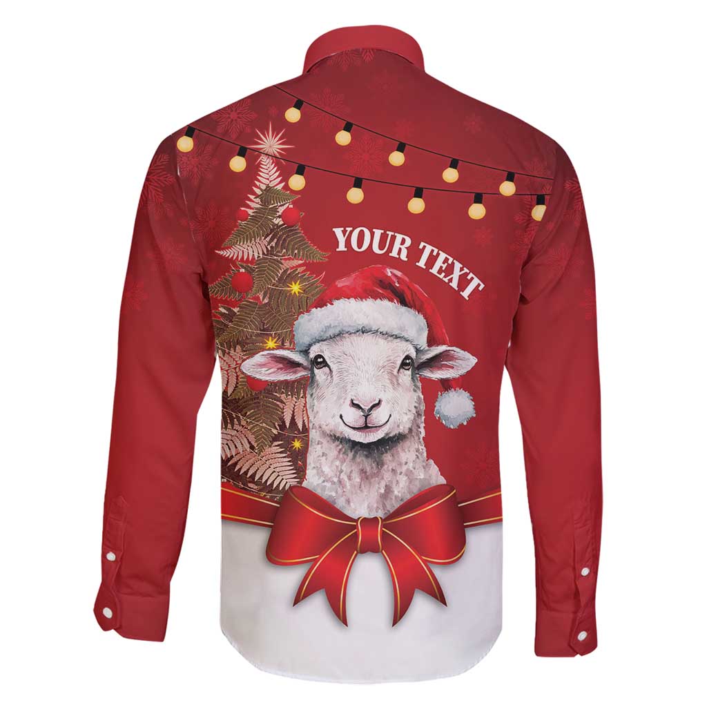 Personalized New Zealand Sheep Christmas Family Matching Long Sleeve Bodycon Dress and Hawaiian Shirt Hipi Meri Kirihimete Silver Fern Xmas Tree - Polynesian Pride