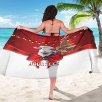 Personalized New Zealand Sheep Christmas Sarong Hipi Meri Kirihimete Silver Fern Xmas Tree - Polynesian Pride