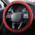 New Zealand Sheep Christmas Steering Wheel Cover Hipi Meri Kirihimete Silver Fern Xmas Tree - Polynesian Pride