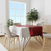 Personalized New Zealand Sheep Christmas Tablecloth Hipi Meri Kirihimete Silver Fern Xmas Tree - Polynesian Pride