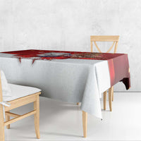 Personalized New Zealand Sheep Christmas Tablecloth Hipi Meri Kirihimete Silver Fern Xmas Tree - Polynesian Pride