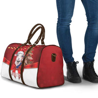 Personalized New Zealand Sheep Christmas Travel Bag Hipi Meri Kirihimete Silver Fern Xmas Tree - Polynesian Pride