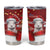 Personalized New Zealand Sheep Christmas Tumbler Cup Hipi Meri Kirihimete Silver Fern Xmas Tree - Polynesian Pride