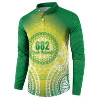Cook Islands 682 Button Sweatshirt Kuki 'Airani Area Code Proud LT14 - Polynesian Pride
