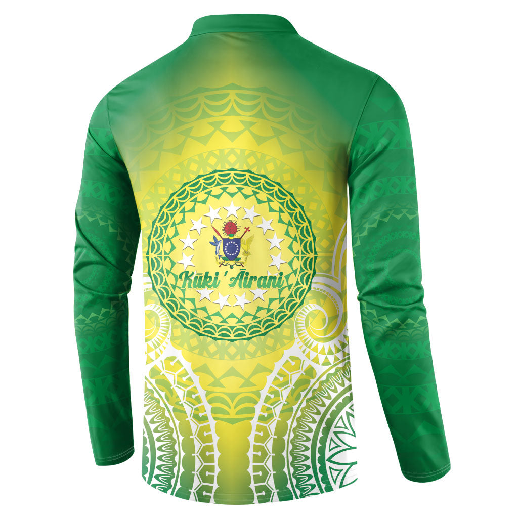 Cook Islands 682 Button Sweatshirt Kuki 'Airani Area Code Proud LT14 - Polynesian Pride