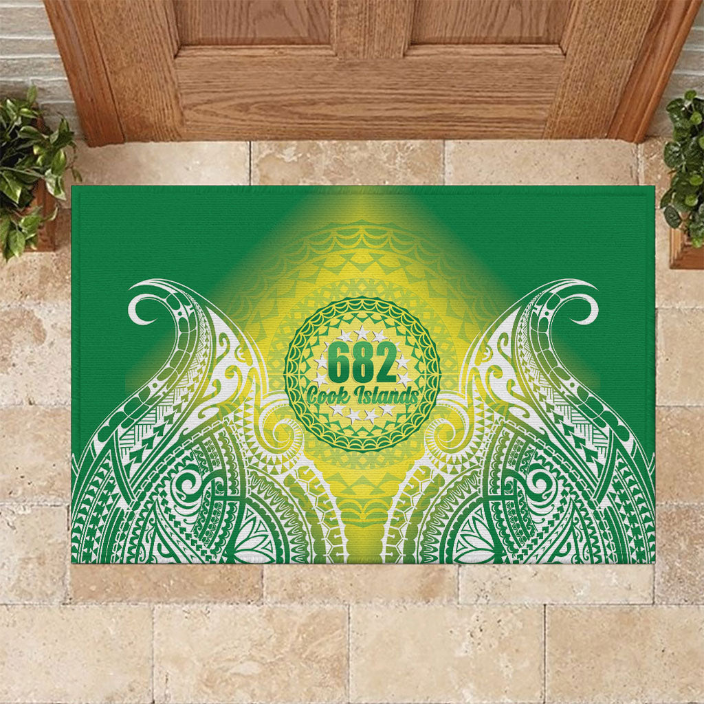 Cook Islands 682 Rubber Doormat Kuki 'Airani Area Code Proud