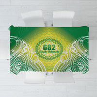 Cook Islands 682 Tablecloth Kuki 'Airani Area Code Proud LT14 Green - Polynesian Pride