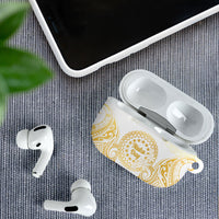 Cook Islands Gospel Day AirPods Case Happy Nuku Day Tiare Maori Gold LT14 - Polynesian Pride