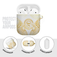 Cook Islands Gospel Day AirPods Case Happy Nuku Day Tiare Maori Gold LT14 - Polynesian Pride