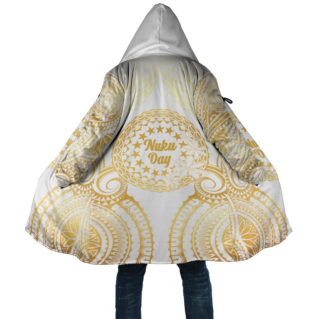 Cook Islands Gospel Day Cloak Happy Nuku Day Tiare Maori Gold
