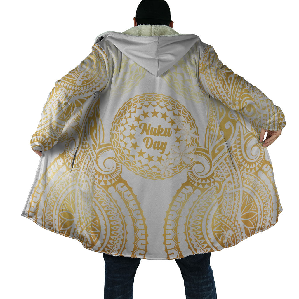 Cook Islands Gospel Day Cloak Happy Nuku Day Tiare Maori Gold