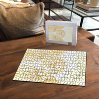 Cook Islands Gospel Day Puzzle Happy Nuku Day Tiare Maori Gold LT14 - Polynesian Pride