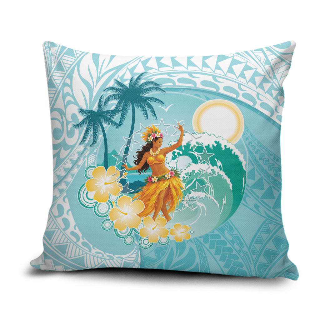 Ura Cook Islands Pillow Cover Kuki 'Airani Traditional Dance Tropical Vibes