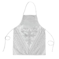 Peniamina Gospel Day Niue Apron Cross Dove Hiapo Pattern White