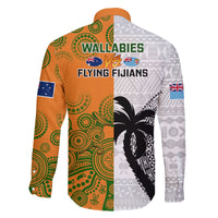fiji-and-australia-rugby-family-matching-mermaid-dress-and-hawaiian-shirt-2023-world-cup-aboriginal-mix-tapa-pattern