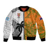 custom-fiji-and-australia-rugby-bomber-jacket-2023-world-cup-aboriginal-mix-tapa-pattern