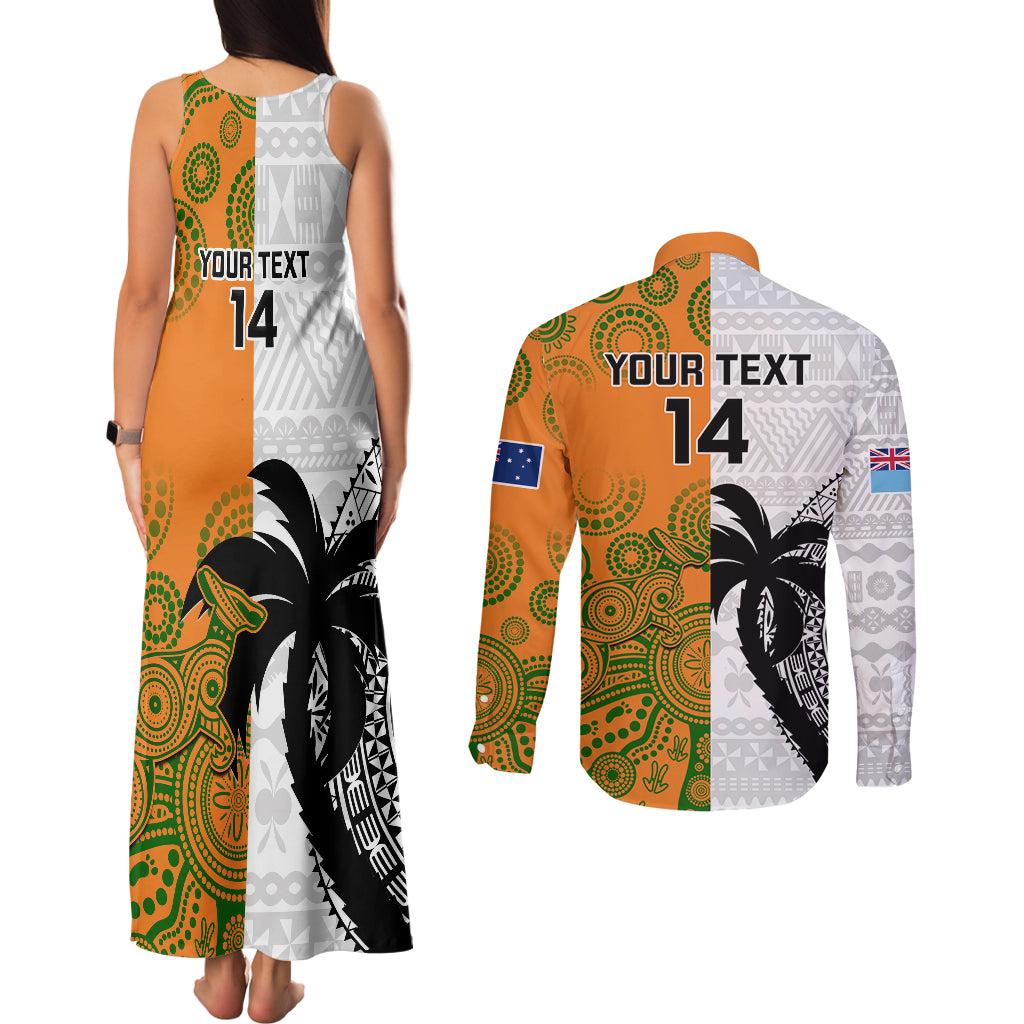 custom-fiji-and-australia-rugby-couples-matching-tank-maxi-dress-and-long-sleeve-button-shirts-2023-world-cup-aboriginal-mix-tapa-pattern