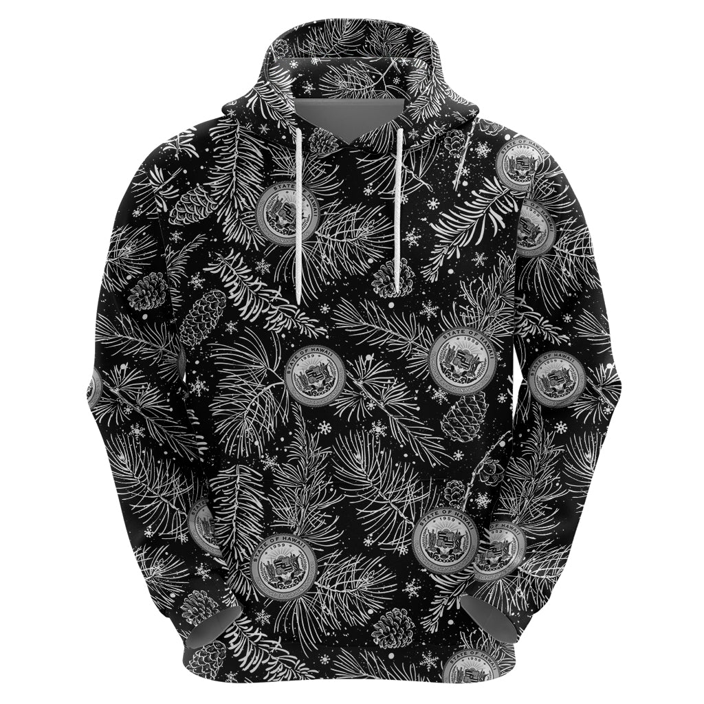 Hawaii Christmas Hoodie Tropical Style With Coat Of Arms LT14 - Polynesian Pride