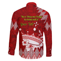 Personalised Tonga King Tupou I Day Family Matching Short Sleeve Bodycon Dress and Hawaiian Shirt Tongan Ngatu Pattern With Crown LT14 - Polynesian Pride