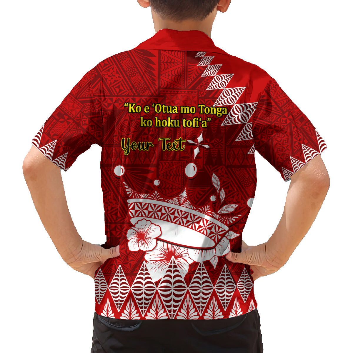 Personalised Tonga King Tupou I Day Family Matching Summer Maxi Dress and Hawaiian Shirt Tongan Ngatu Pattern With Crown LT14 - Polynesian Pride