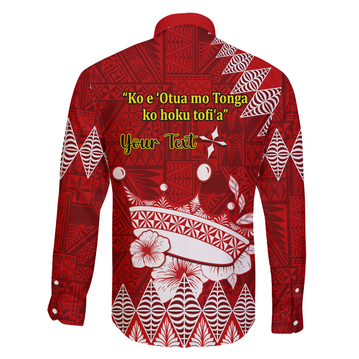 Personalised Tonga King Tupou I Day Family Matching Tank Maxi Dress and Hawaiian Shirt Tongan Ngatu Pattern With Crown LT14 - Polynesian Pride