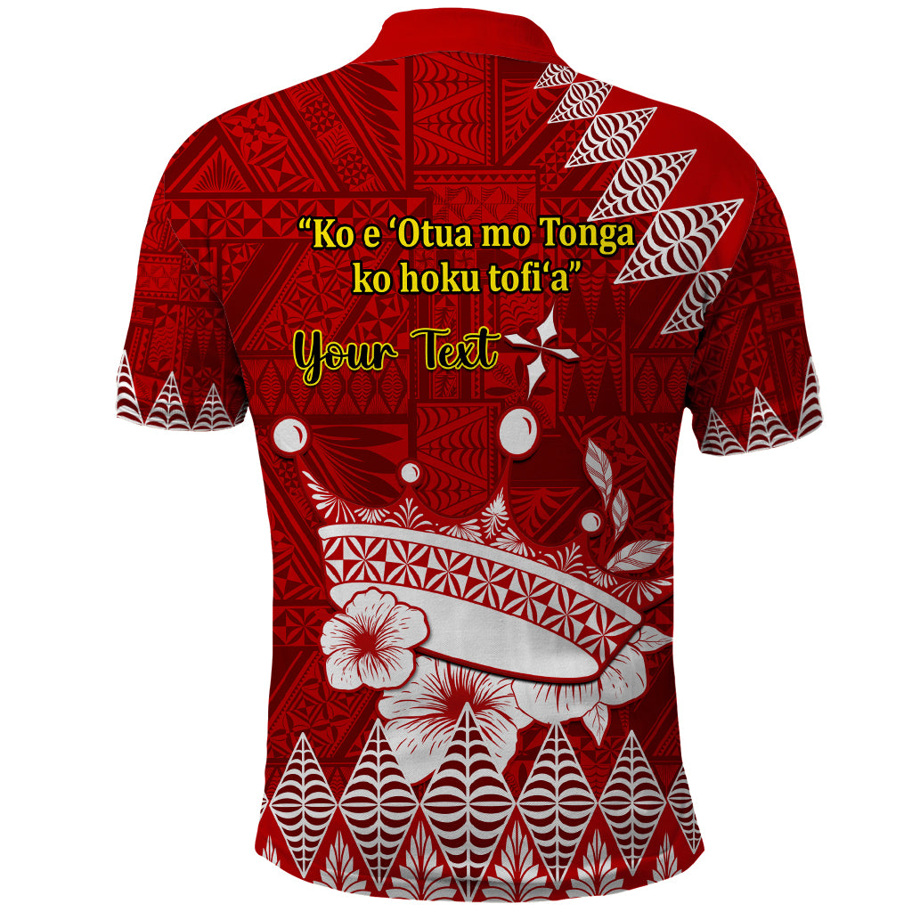 Personalised Tonga King Tupou I Day Polo Shirt Tongan Ngatu Pattern With Crown LT14 - Polynesian Pride