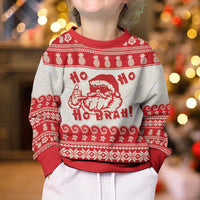 Red Mele Kalikimaka Hawaii Kid Ugly Christmas Sweater Funny Ho Ho Ho Santa Shaka - Polynesian Pride