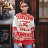 Red Mele Kalikimaka Hawaii Ugly Christmas Sweater Funny Ho Ho Ho Santa Shaka - Polynesian Pride