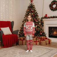 Red Mele Kalikimaka Hawaii Christmas Pajama Set Funny Ho Ho Ho Santa Shaka - Polynesian Pride