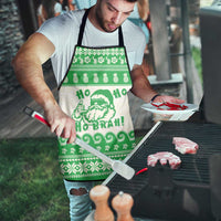 Green Mele Kalikimaka Hawaii Apron Funny Ho Ho Ho Santa Shaka LT14 - Polynesian Pride