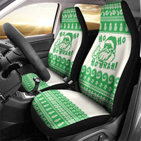 Green Mele Kalikimaka Hawaii Car Seat Cover Funny Ho Ho Ho Santa Shaka - Polynesian Pride