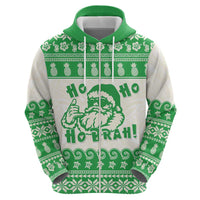 Green Mele Kalikimaka Hawaii Hoodie Funny Ho Ho Ho Santa Shaka - Polynesian Pride