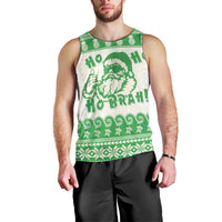 Green Mele Kalikimaka Hawaii Men Tank Top Funny Ho Ho Ho Santa Shaka - Polynesian Pride