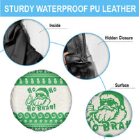 Green Mele Kalikimaka Hawaii Spare Tire Cover Funny Ho Ho Ho Santa Shaka - Polynesian Pride